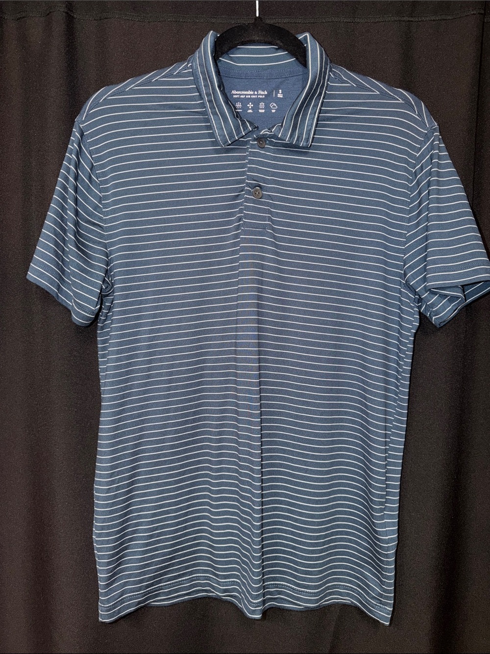 Abercrombie & Finch Men’s Striped Polo Shirt - Blue